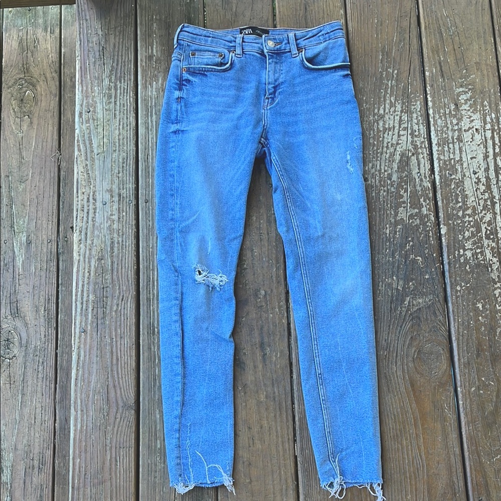 Zara Distressed Skinny Jeans
